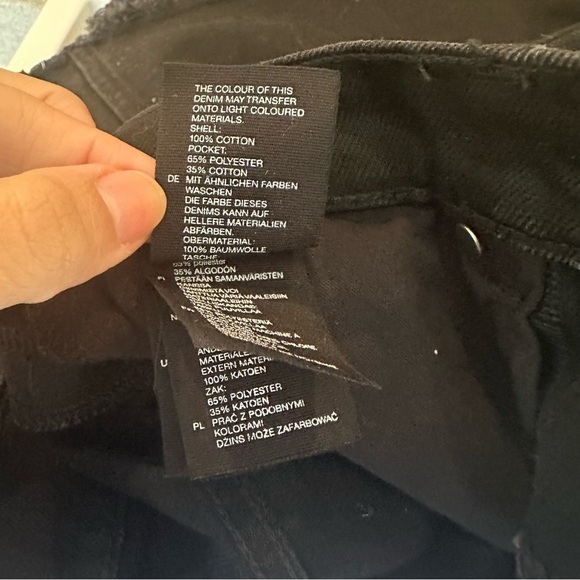 & Other Stories High Rise Raw Edge Denim‎ Mini Skirt Size 2 - Picture 8 of 8